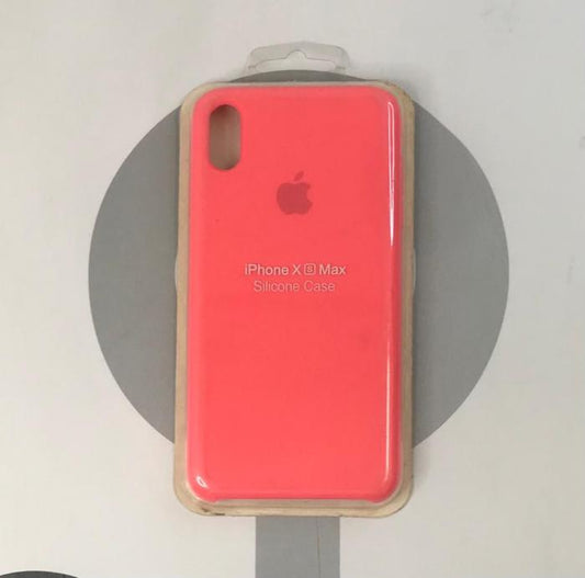 IPHONE XS MAX - SILICON CASE ROSADO NEON